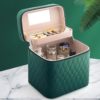 Single Tray Green Cosmetics Box