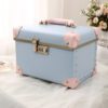 stylish large double layer cosmetics case