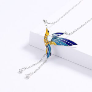 Colorful Bird Pendant Necklace