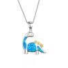 dinosaur pendant necklace for women