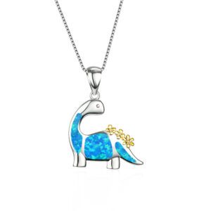 dinosaur pendant necklace for women