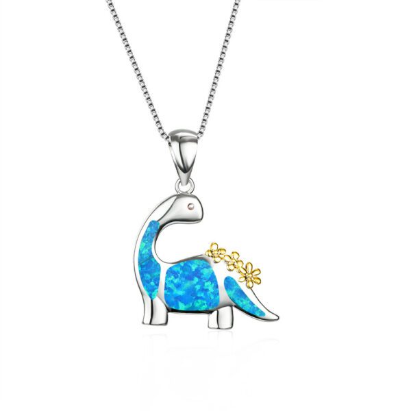 dinosaur pendant necklace for women