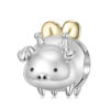 Flying Pig Charm Pendant 925 Sterling Silver