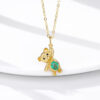 Teddy Bear Gymnast Gold Plated 925 Sterling