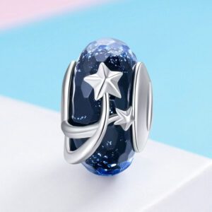 Shooting Star Murano Glass Charm