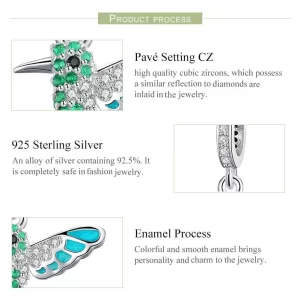 925 Sterling Silver Parakeet Womens Charm tixymix