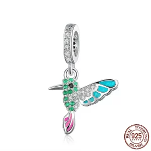 925 Sterling Silver Parakeet Womens Charm tixymix 2