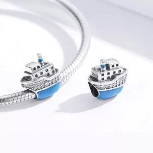 Little Blue Boat Sterling Silver Charm3