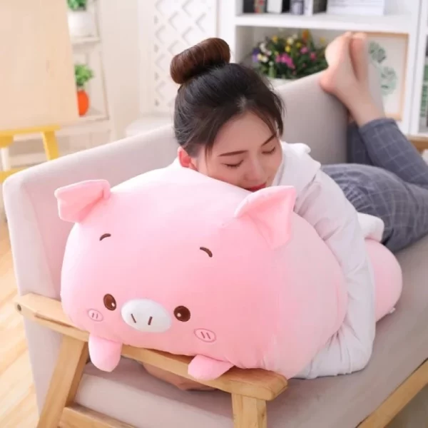 PlushPigLongPillow 1