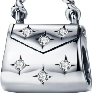 Star Studded 925 Stirling Silver Bag Charm 1