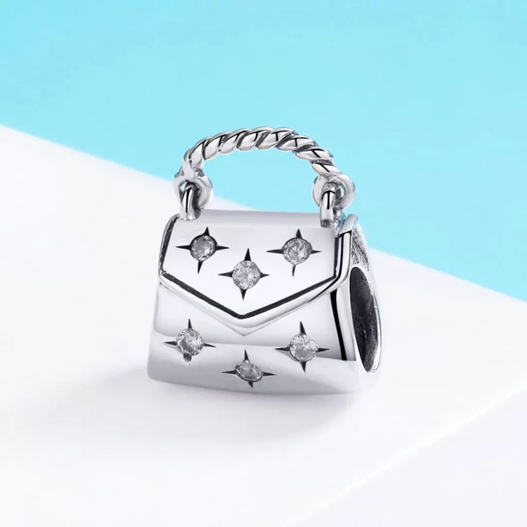 Star Studded 925 Stirling Silver Bag Charm 5