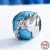 Mother Earth Charm in 925 Sterling Silver