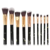 Marble Elegance 10 Piece Makeup Brush Set