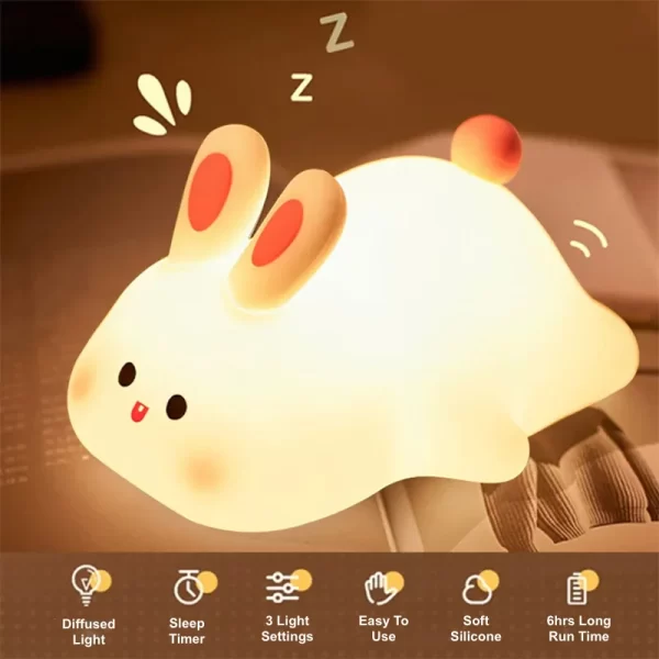 Rabbit Silicone Night Light