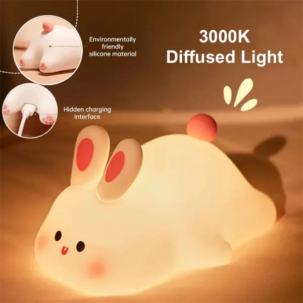 Rabbit Silicone Night Light - Image 7