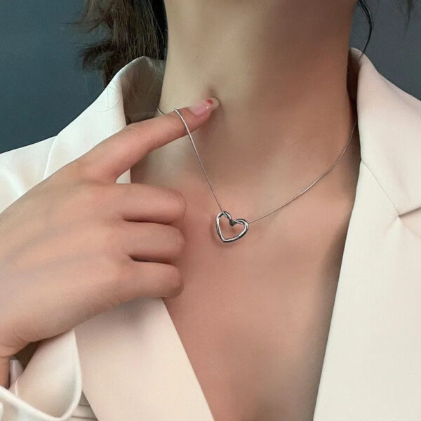 Minimalist Heart Necklace for Women - Image 2