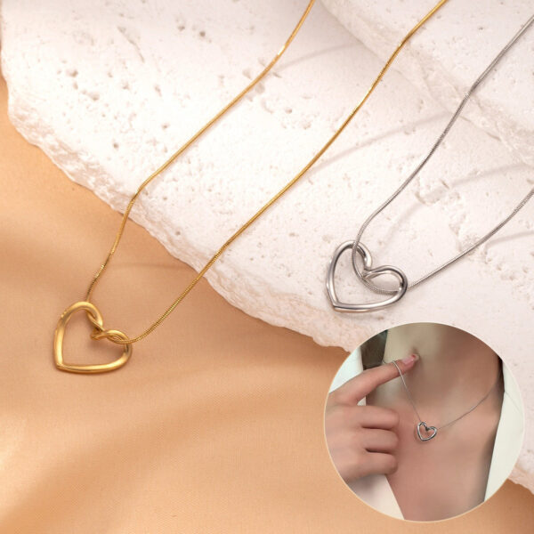 Minimalist Heart Necklace for Women