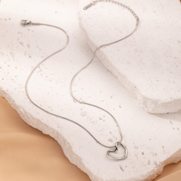 Minimalist Heart Necklace for Women - Image 7