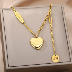 Heart Pendant Necklace For Women