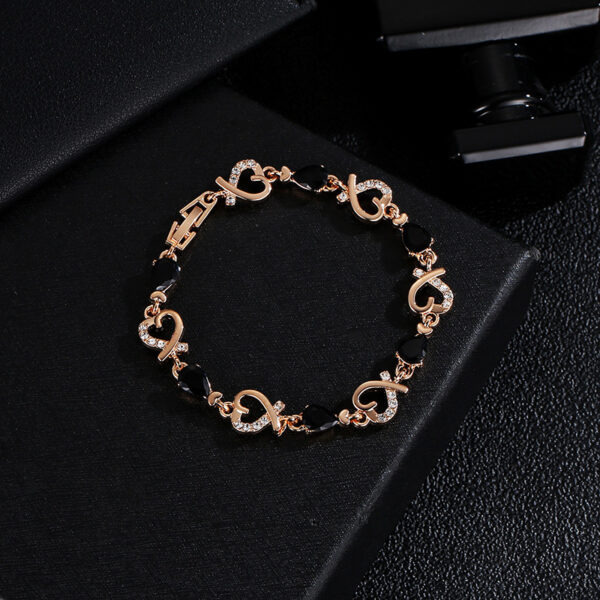 Love Heart Bracelet With Rhinestones - Image 8