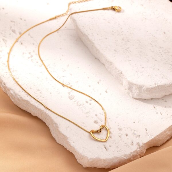 Minimalist Heart Necklace for Women - Image 4