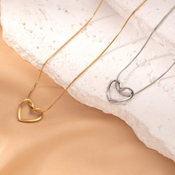 Minimalist Heart Necklace for Women - Image 9