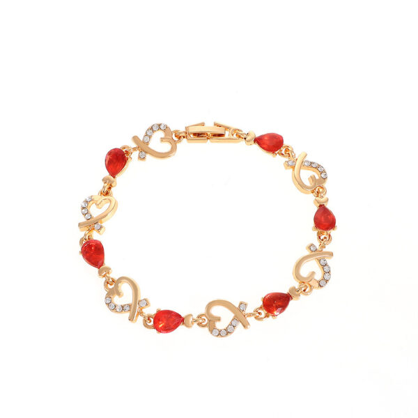 Love Heart Bracelet With Rhinestones - Image 9