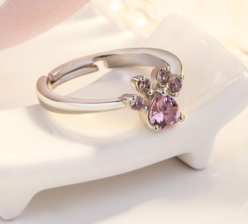 Pink Crystal Jewelry Set — Rose Gold & Silver Options, Necklace, Bracelet, Earrings & Ring - Image 4