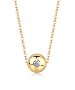 Fortune Circulation Luxury Fashion Diamond Pendant Necklace Set With Mosan Diamond Silver Ornaments