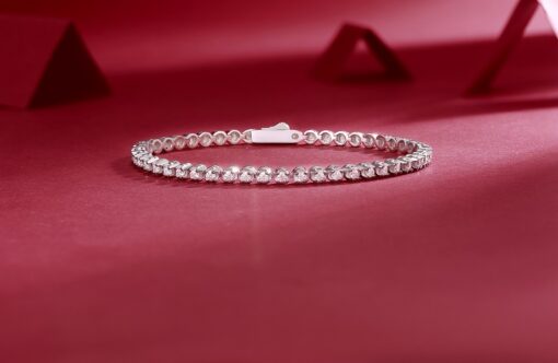 Moissanite Tennis Bracelet — Luxury S925 Silver, 165mm Length - Image 6